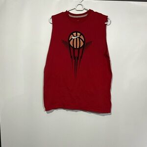 Nike Red Graphic Kids Tank Top